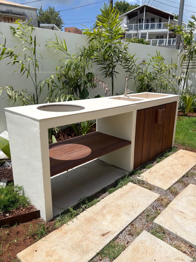 Meubles béton cellulaire Siporex sur mesure Martinique